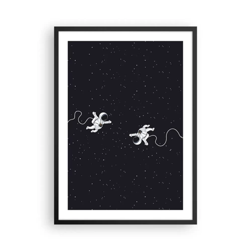 Plakat w czarnej ramie - Kosmiczny pląs - 50x70 cm