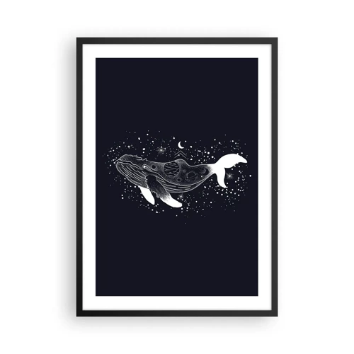 Plakat w czarnej ramie - W oceanie wszechświata - 50x70 cm